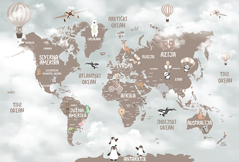 Ceo dezen Foto tapete Mapa sveta 19